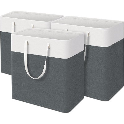 laundry basket 3-Pack, laundry hamper, Hamper with handles, collapsible laundry baskets, Waterproof dirty clothes hamper