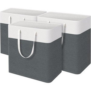 laundry basket 3-Pack, laundry hamper, Hamper with handles, collapsible laundry baskets, Waterproof dirty clothes hamper - 1 of 4