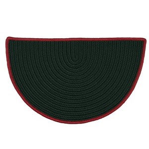 Colonial Mills Wintergreen Area Rug - Green & Red 18"x30" Slice - 1 of 2