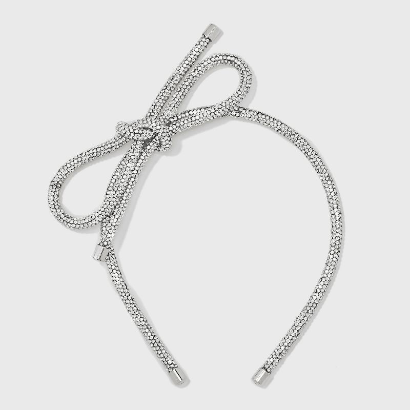 Bow Headband - A New Day&#8482; Silver, 1 of 7