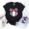 Simply Sage Market Coquette Patriotic Baseball Short Sleeve Tee - 3 of 4