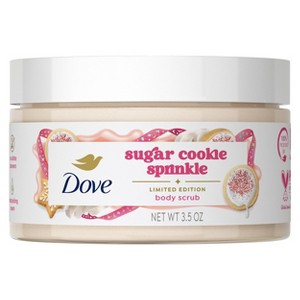 Dove Beauty Limited Edition Holiday Treat Mini Body Scrub - Sugar Cookie Sprinkle - 3.5oz - 1 of 4