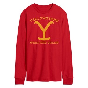 Men's - Yellowstone - Wear The Brand Y Long Sleeve Graphic T-Shirt - 1 of 4