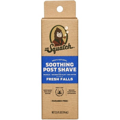 DR. SQUATCH Men's Soothing Post Shave - Fresh Falls - 2.5 fl oz: Paraben-Free, For All Skin And Hair Types