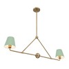 Crystorama Lighting Xavier 2 - Light Chandelier in  Vibrant Gold/Green - 4 of 4