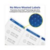 Avery Permanent Laser Print-to-the-Edge ID Labels w/SureFeed, 2 1/2"dia, White, 300/PK - 3 of 4