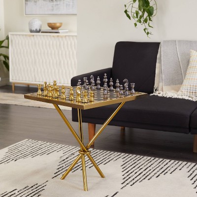 25" x 22" Contemporary Aluminum Game Set - Olivia & May