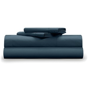 Classic Cool & Crisp 100% Cotton Percale 4-Piece Sheet Set - 1 of 4