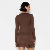 Women's Long Sleeve Roundneck Button-Down Shirt - Wild Fable™ - 3 of 4