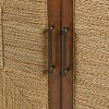 LIVN CO. Handcrafted Seagrass 2-Door Accent Chest - 4 of 4
