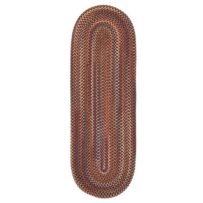 Colonial Mills Cedar Cove - Rust 2 Ft x6 Ft Runner (Oval) Rug Indoor 65% Nylon/35% Polypropylene