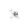 Black Bow Jewelry Sterling Silver Maltese Cross Bead Charm - 2 of 3
