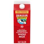 Horizon Organic Whole High Vitamin D Milk - 0.5gal
