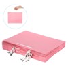 Unique Bargains Durable Paper Bright Color Three-Dimensional Cut Easy to Carry Pink Gift Bags with Tissue 12 Sets - 3 of 4