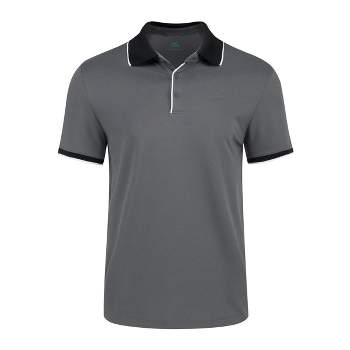 Mio Marino Men's Classic-Fit Cotton-Blend Pique Polo Shirt with Contrast Collar