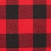20"x20" Oversize Cabin Plaid Flannel Square Throw Pillow Red - Eddie Bauer: Mid-Century Modern Decor, Indoor Use, Polyester Fill - 4 of 4