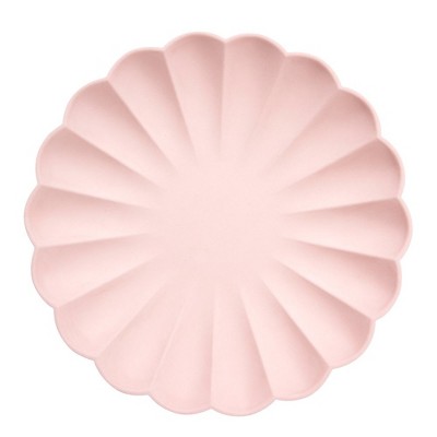 Meri Meri - Pale Pink Simply Eco Large Plates Duo - TWO Pack Set