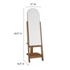 Modway Ascend Standing Mirror – Full-Length Wall Leaning Mirror with Rounded Corner Frame - 3 of 4