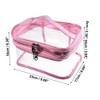 Unique Bargains Double Layer Makeup Bag Cosmetic Travel Bag Case Make Up Organizer Bag Clear Bags for Women 1pcs - 4 of 4