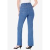 Roaman's Women's Plus Size Invisible Stretch Two-Tone Embroidered Bootcut Jeans - 3 of 4