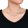 EVERLY JEWELRY | 10k Yellow Gold 7-7.5mm Cultured Freshwater Pearl Necklace, 18 inc - 3 of 4