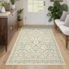 Nasitip Traditional Songbirds & Blossoms Area Rug for Living Room Bedroom， Washable Low-Pile Rug with Non-Slip Backing - 4 of 4