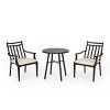 NicBex Outdoor Dining Table Set Metal Bistro Table with Two Chairs,Patio Furniture Bistro Set for Garden,Backyard,Poolside - 3 of 4