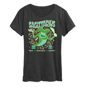 Women's - Spongebob Squarepants - Sagittarius Flying Dutchman Astrology Short Sleeve Graphic T-Shirt - 1 of 4