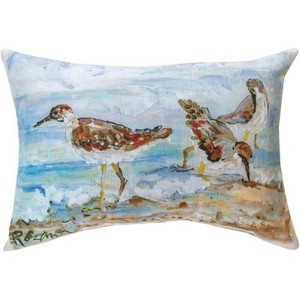 Manual Woodworkers & Weavers Nautical Pillow – Shore Bird 18x13 inch - 1 of 3