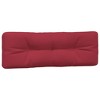 vidaXL Pallet Cushions 3 pcs Wine Red Fabric - 4 of 4
