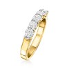 Ross-Simons 1.00 ct. t.w. Diamond 5-Stone Ring in 14kt Yellow Gold - 3 of 4