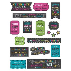 Teacher Created Resources® Chalkboard Brights Positive Sayings Mini Bulletin Board Set - 1 of 1
