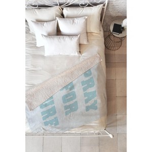 socoart Pray For Surf I 80" x 60" Fleece Throw Blanket - Deny Designs - 1 of 2