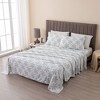 100% Turkish Cotton Classic Printed Flannel Sheet Set - Isla Jade - 2 of 4