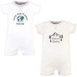 Touched by Nature Unisex Baby Organic Cotton Rompers, Nature Baby