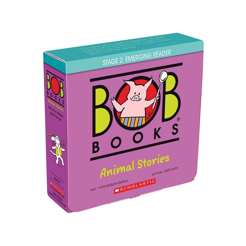 Bob Books - Animal Stories Box Set Phonics, Ages 4 and Up, Kindergarten (Stage 2: Emerging Reader) - by  Lynn Maslen Kertell (Mixed Media Product), 1 of 2