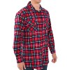 Alexander Del Rossa Mens Flannel Shirt, Long Sleeve Cotton Top - 3 of 3