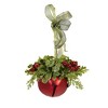 Ganz 3.5 Inch Mistletoe Sleigh Bell Kissing Krystal Ornament Tree Ornaments - 2 of 3