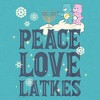 Women's Care Bears Hanukkah Peace Love Latkes Racerback Tank Top - 2 of 4