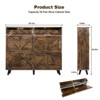 Farmhouse Shoe Storage Cabinet with 4 Flip Drawers and Open Storage – Narrow Freestanding Shoe Rack for Entryway, Hallway, Living Room - 2 of 4
