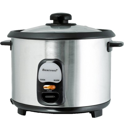 Brentwood 5 Cup Rice Cooker/non-stick With Steamer : Target