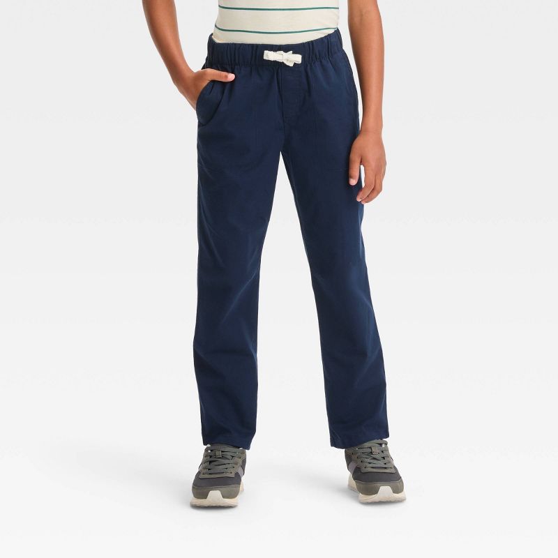 Boys' 2pk Stretch Straight Fit Woven Pull-On Pants - Cat & Jack™, 3 of 5