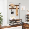 Vasagle 3-in-1 Entryway Coat Rack and Storage Bench - 3 of 4