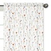 Sweet Jojo Designs Girl Window Curtain Panels 84in. Watercolor Floral Garden Green Blue and Orange - 3 of 4