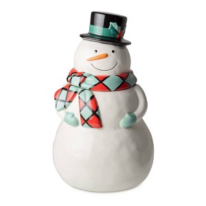 Certified International 72oz Christmas Whimsy Snowman 3D Cookie Jar - 1 of 4