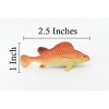 Collectible Wildlife Gifts | Red Snapper, Snapper's, Saltwater Fish, Rubber Fish, Hand Painted, Realistic, Model,  Toy, Gift,   2 1/2"   F1127 B163 - 2 of 4