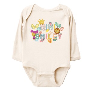 The Juniper Shop Mini Smiley Leaves Long Sleeve Bodysuit - 1 of 4