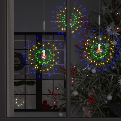 vidaXL Outdoor Christmas Firecrack Lights 2pcs Multicolor 7.9 in. 280 LEDs