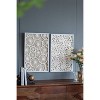 Set of 2 Luciana Shadow Box Wall Decors White - A&B Home: Transitional Style, Vertical Mixed Media, Includes Mounting Hardware - 2 of 4