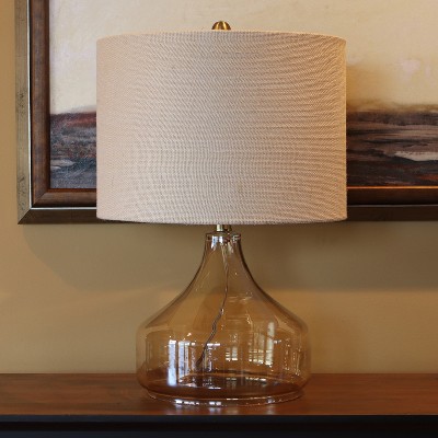 target glass table lamp